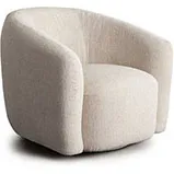 Ocean Swivel Accent Chair in Birch Performance Fabric