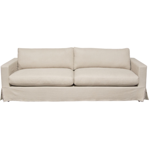 Savannah Slipcover Sofa in Sand Natural Linen