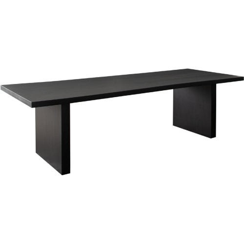 Sonoma 110" Wood Dining Table in Black Finish Wood