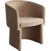 Tess Dining Chair in Camel Performance Velvet