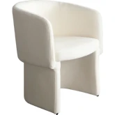 Tess Dining Chair in Elite Ivory Polyester Fabric
