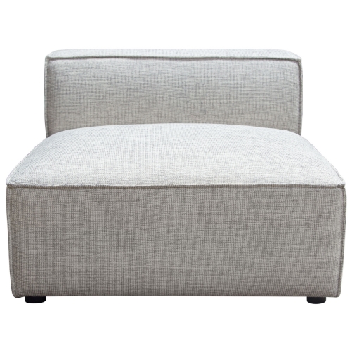 Vice Modular Armless Chair in Barley Fabric