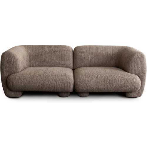 Wren 2 Piece Modular Sofa in Bark Fabric