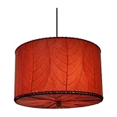Hanging Drum Small Pendant Lamp in Red