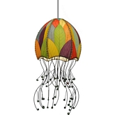 Jellyfish Hanging Pendant Lamp in Multi