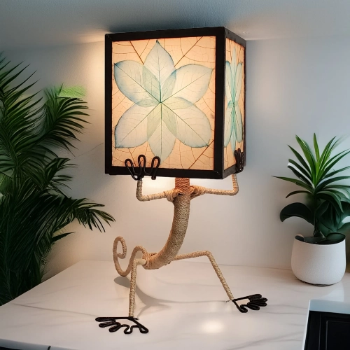 Enlightened Gecko Table Lamp in Sea Blue