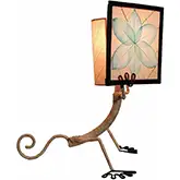 Enlightened Gecko Table Lamp in Sea Blue