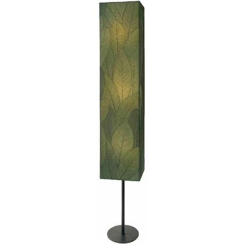 Sequoia Giant Floor Lamp in Green Fossilized Cocoa Leaves