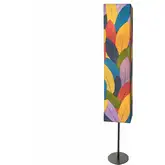Sequoia Giant Floor Lamp in Multicolor Fossilized Cocoa Leaves
