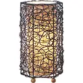 Durian Table Lamp in Natural Finish