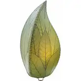Leaflet Table Lamp in Green Cocoa Leaves 24"
