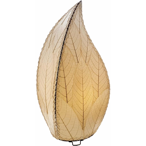 Leaflet Table Lamp in Natural Cocoa Leaves 24"