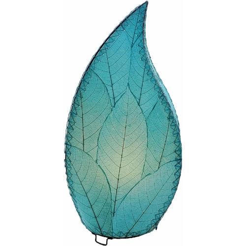 Leaflet Table Lamp in Sea Blue Cocoa Leaves 24"