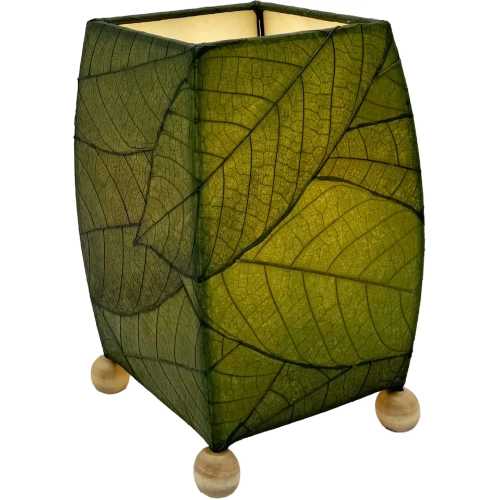 Mini Square Cocoa Leaf Lamp in Green