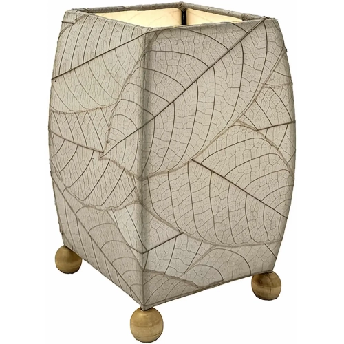 Mini Square Cocoa Leaf Lamp in Gray