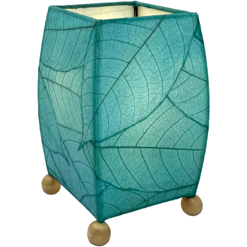 Mini Square Cocoa Leaf Lamp in Sea Blue