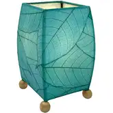 Mini Square Cocoa Leaf Lamp in Sea Blue