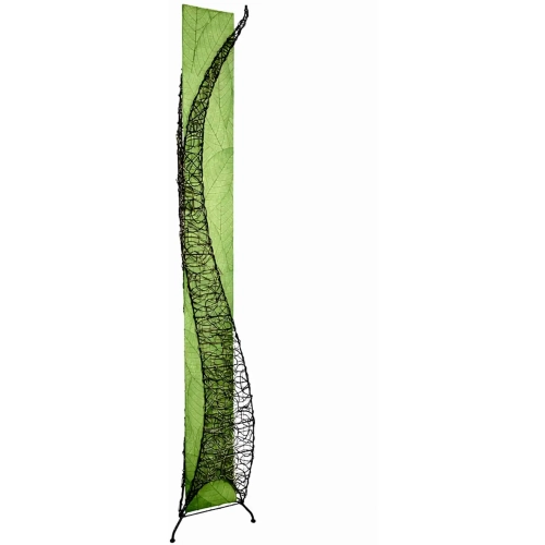 Wings Giant Floor Lamp in Green Cocoa Leaves & Nito Vine