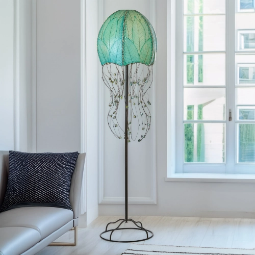 Jellyfish Series Floor Lamp in Sea Blue