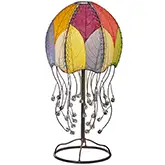 Jellyfish Table Lamp in Multi Cocoa Leaves