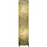 Banyan Large Floor Lamp in Natural Cocoa Leaf & Metal