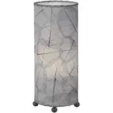 Banyan Table Lamp in Gray Banyan Leaves & Iron