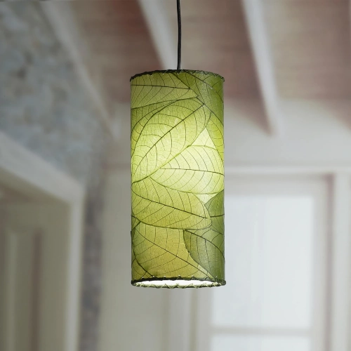 Cylinder Light Pendant in Green