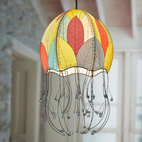 Jellyfish Hanging Pendant Lamp in Multi