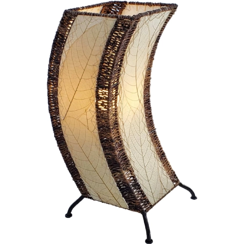 C Shape Table Lamp in Natural