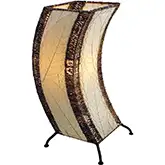C Shape Table Lamp in Natural