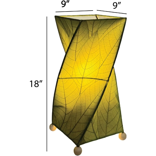 Twist Table Lamp in Green