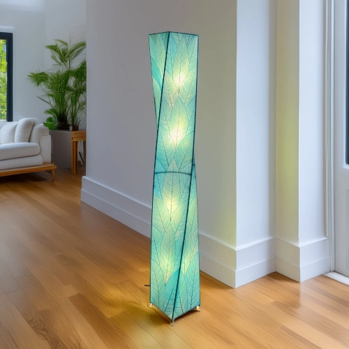 Twist Giant Floor Lamp in Sea Blue