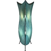 Flowerbud Shape Large Floor Lamp in Sea Blue