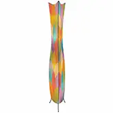 Flowerbud Shape Giant Floor Lamp in Multi Cocoa Leaves