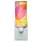 Cylinder Nightlight in Multicolor Banyan Leaves