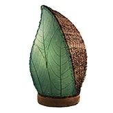 Leaflet Table Lamp in Sea Blue Cocoa Leaf