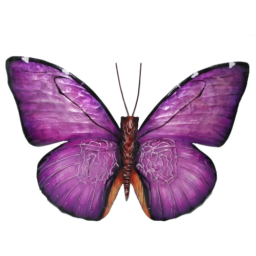 Butterfly Wall Decor in Purple Capiz Shell