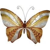 Butterfly Wall Decor in Copper & Pearl Capiz Shell