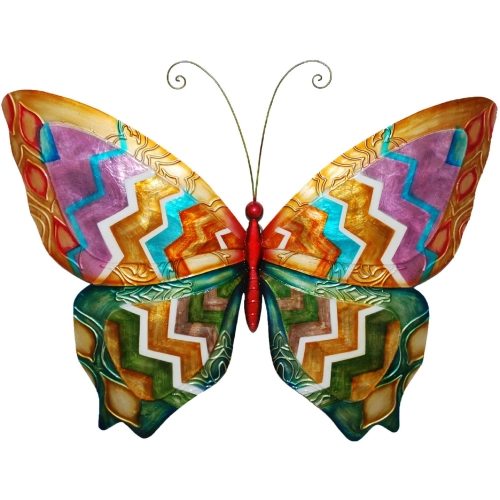 Butterfly Wall Decor in Multicolor Capiz Shell