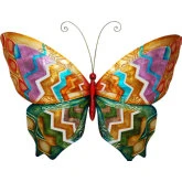 Butterfly Wall Decor in Multicolor Capiz Shell