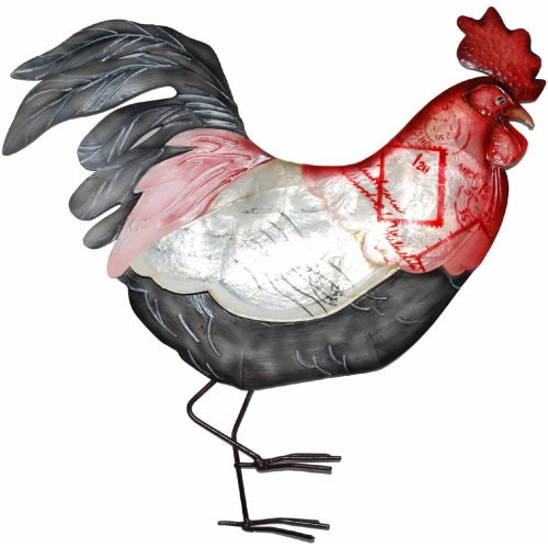 Rooster Wall Decor Red, White & Blue