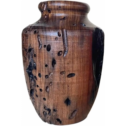 Sunken Wood Classic Large Vase in Dark Reclaimed Wood
