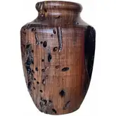 Sunken Wood Classic Large Vase in Dark Reclaimed Wood