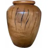 Sunken Wood Bulb Large Vase in Light Reclaimed Wood