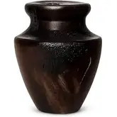 Sunken Wood Bulb Medium Vase in Dark Reclaimed Wood