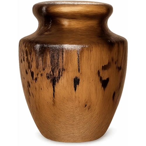 Sunken Wood Bulb Medium Vase in Light Reclaimed Wood
