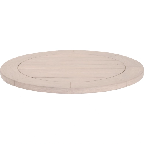 Boca Outdoor Lazy Susan in Washed Solid Teak 6829-S.W-ET