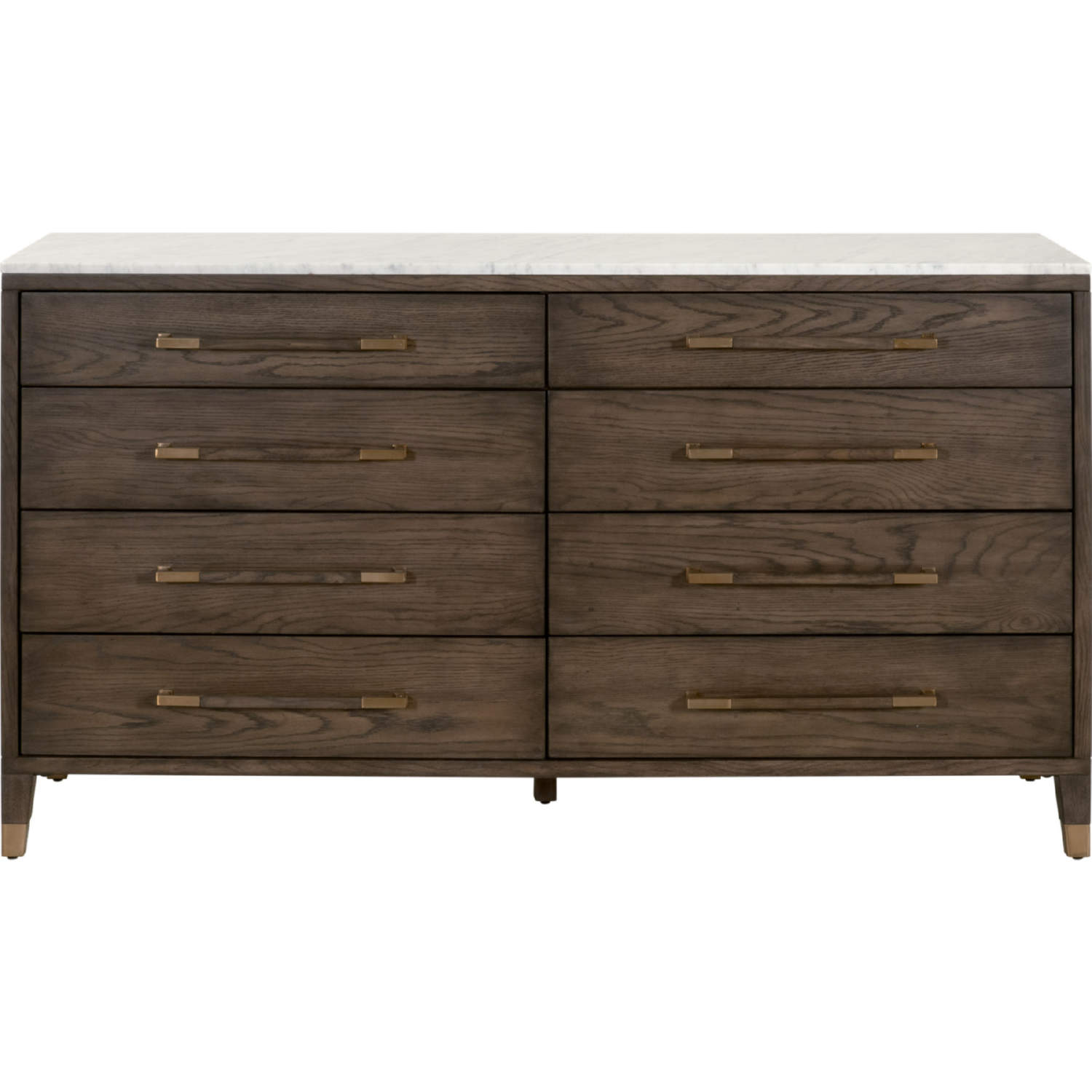 Essentials For Living Cambria 8-Drawer Double Dresser Dutch Brown Oak