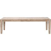 Canal 84" Extension Dining Table in Smoke Grey Pine & Gold 8039.SGRY-PNE/BGLD