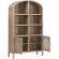 Cane Storage Bookcase in Smoke Gray Oak & Smoke Gray Cane 8093.SGRY-OAK/CN